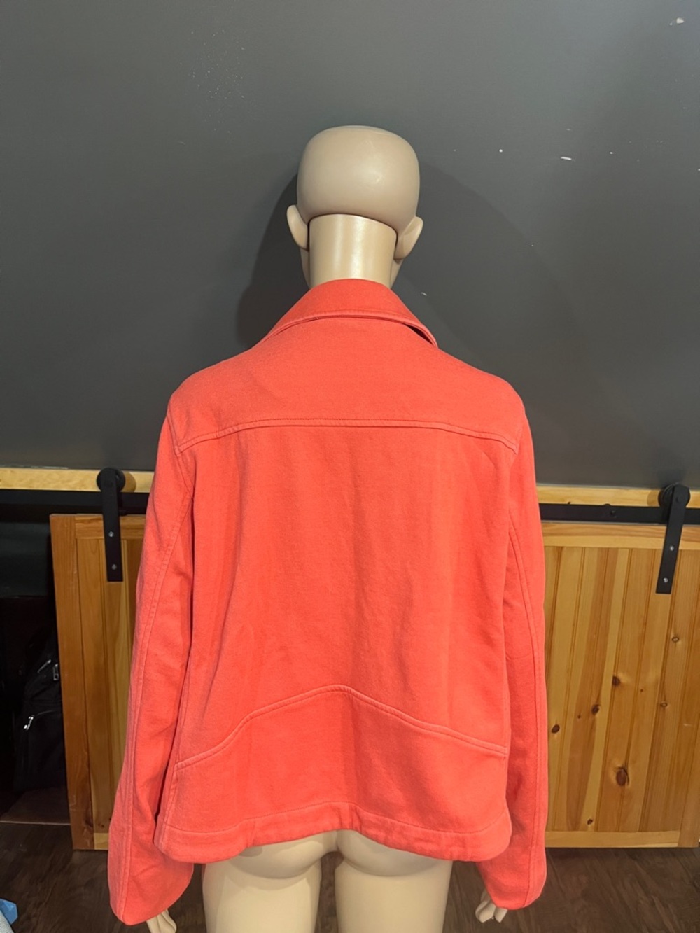 Anthropologie Rust Orange Moto Jacket - Picture 7 of 12